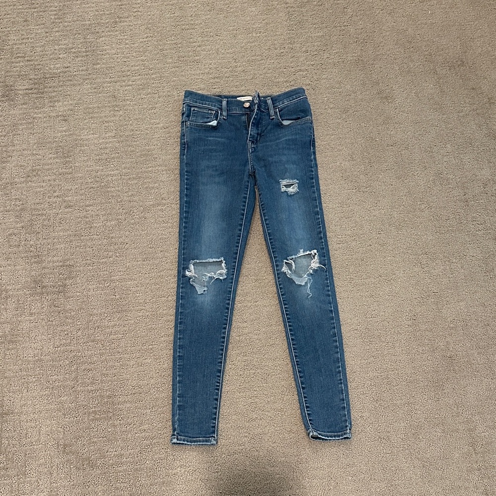 Levi's Women's Ripped Skinny Jeans - Blue